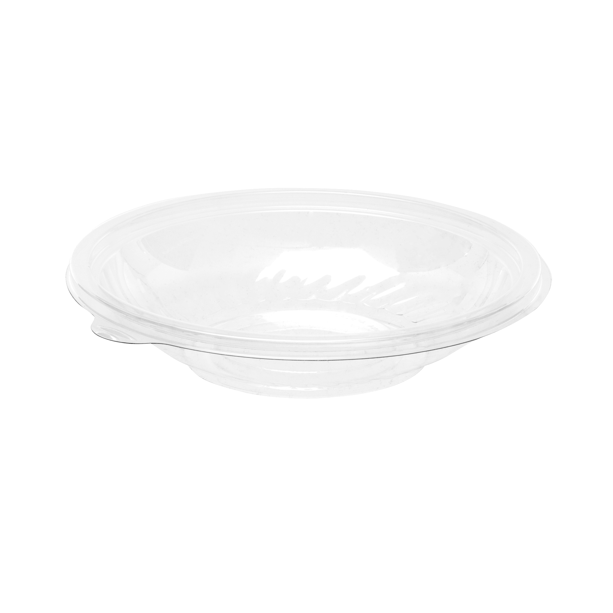 WNA Pack N Serve Shallow PET Clear Round Bowl, 24 Ounce -- 50 per case.