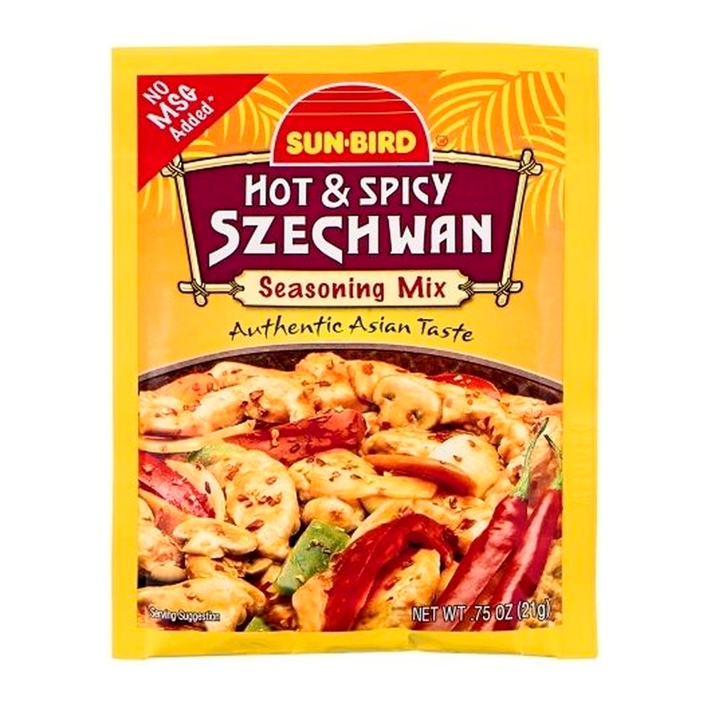 Sun-Bird Hot and Spicy Szechwan Seasoning Mix, 0.75 Ounce -- 24 per case