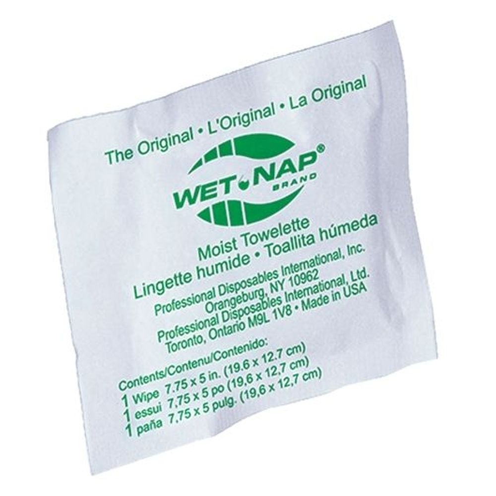 Sani Professional/Nice Pak Wet Napolitan Moist Towelettes, 1000 count