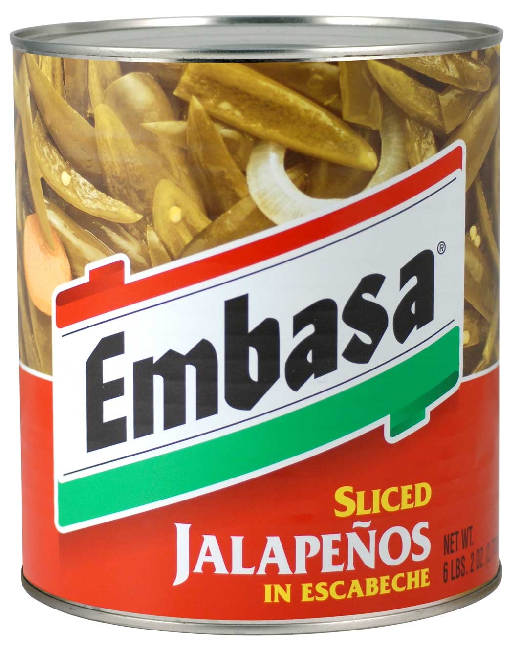 Embasa Sliced Jalapeno  Pepperwith Escabeche, 10 Can -- 6 Case