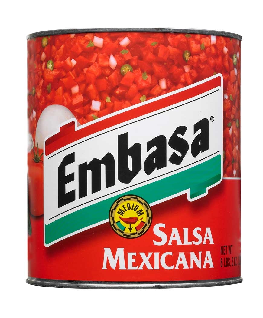 Embasa  Mexican Medium Salsa Can,  10 Can -- 6 Case