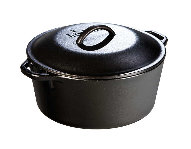 Lodge Cast Iron Dutch Oven, 5 Quart.