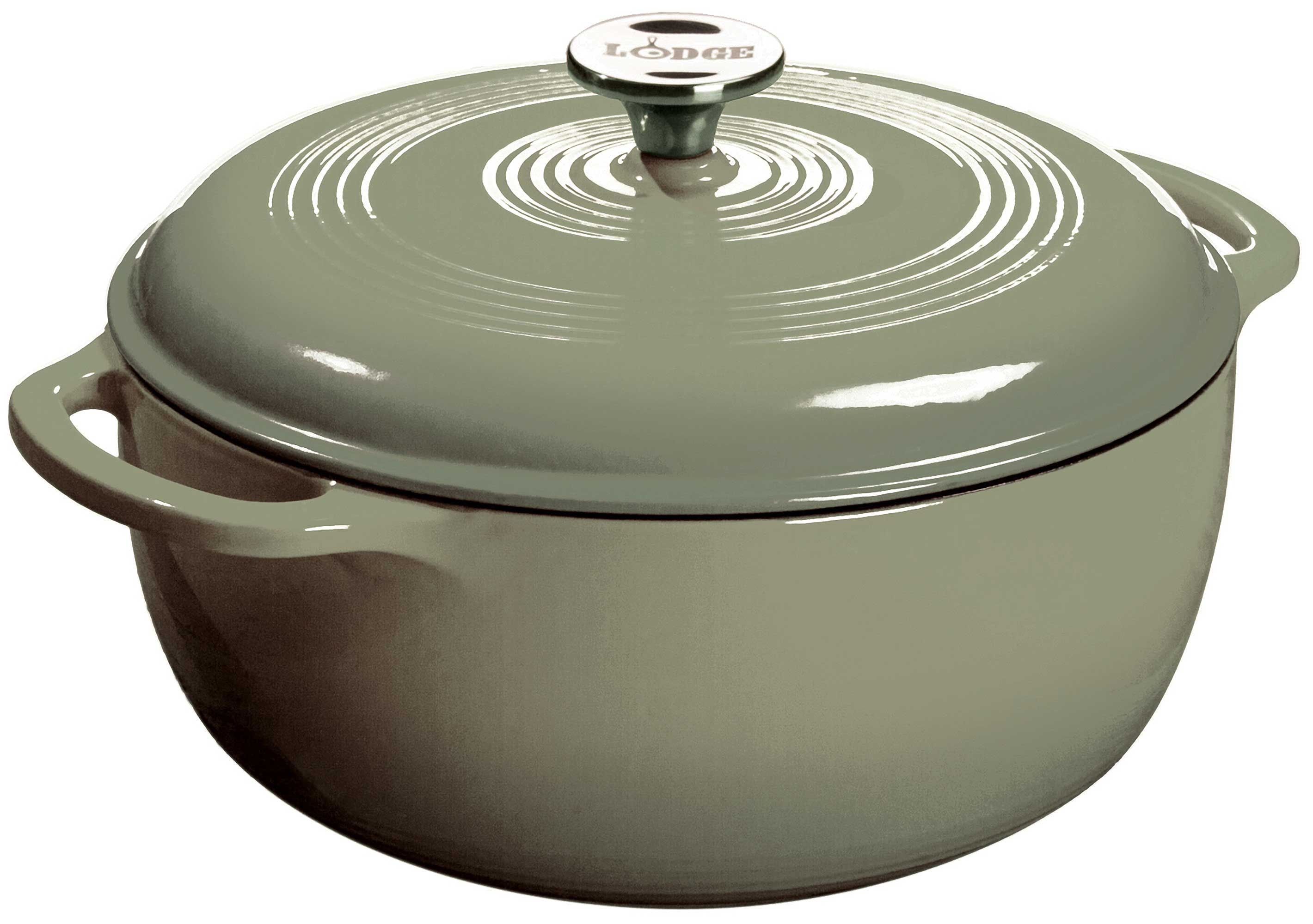 Lodge Enameled Cast Iron Dutch Oven, 6 Quart