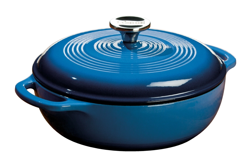Lodge Blue Dutch Oven, 3 Quart.