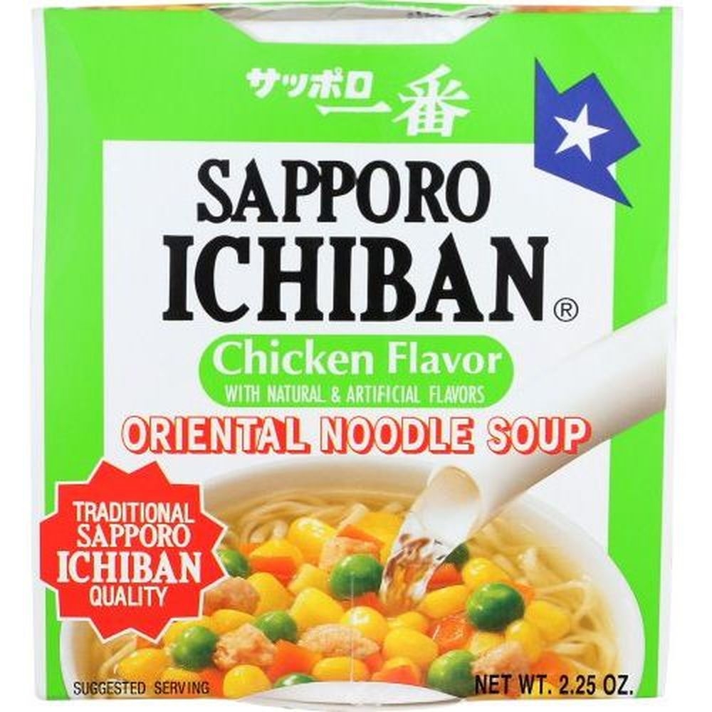Sapporo Ichiban Chicken Flavor Noodles, 2.25 Ounce -- 12 per case