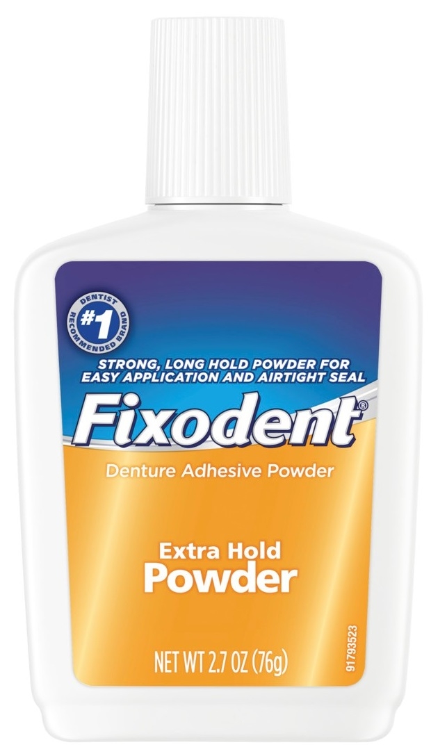 Fixodent Extra Hold Denture Adhesive Powder, 2.7 Ounce -- 24 per case