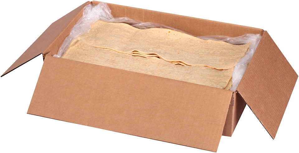 Krono White Rectangle Thin Flatbread, 5 x 17 inch -- 48 per case.