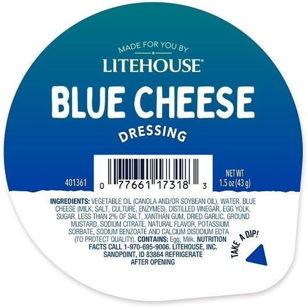Made For You Blue Cheese Dressing, 1.5 Fluid Ounce -- 48 per case