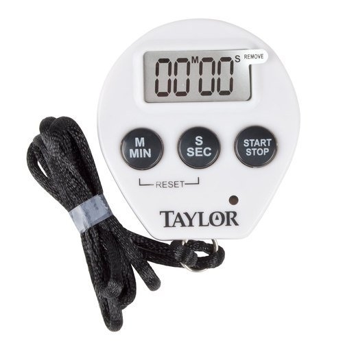 Taylors Chrome Digital Timer with Memory, 0.8 inch LCD Readout -- 6 per case.