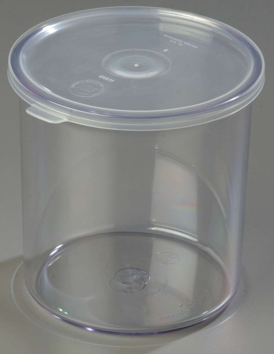 Carlisle Clear Classic Crock with Lid, 1.2 Quart -- 12 per case