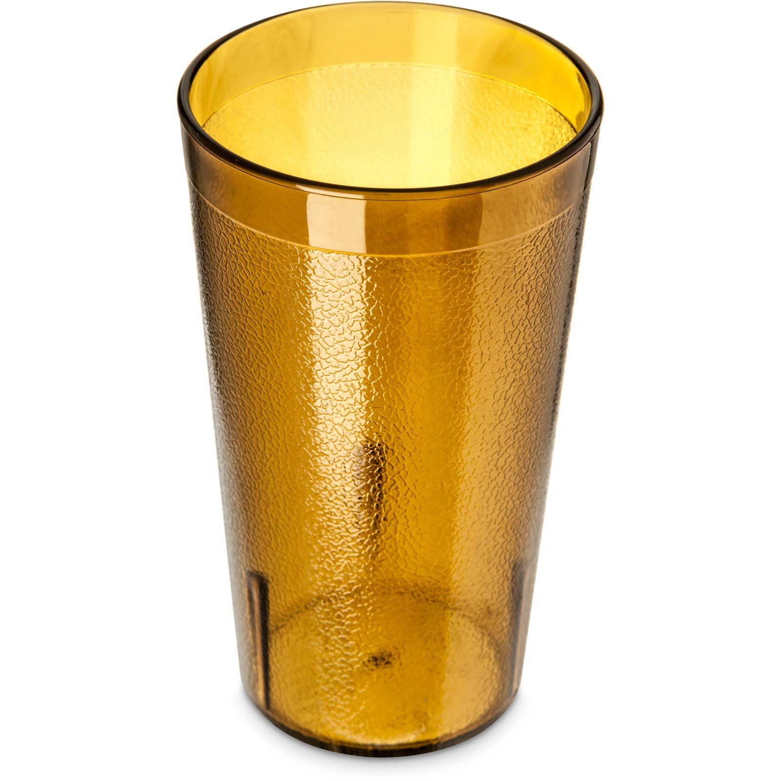 Carlisle Stackable Amber SAN Tumbler, 12 Ounce - 12 per set -- 6 set per case