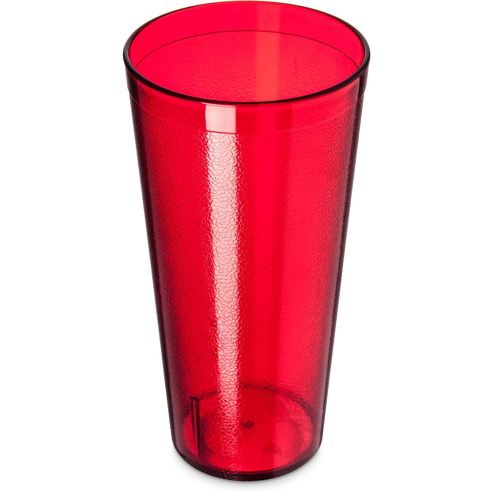 Carlisle Stackable Ruby SAN Tumbler, 24 Ounce - 12 per set -- 6 set per case
