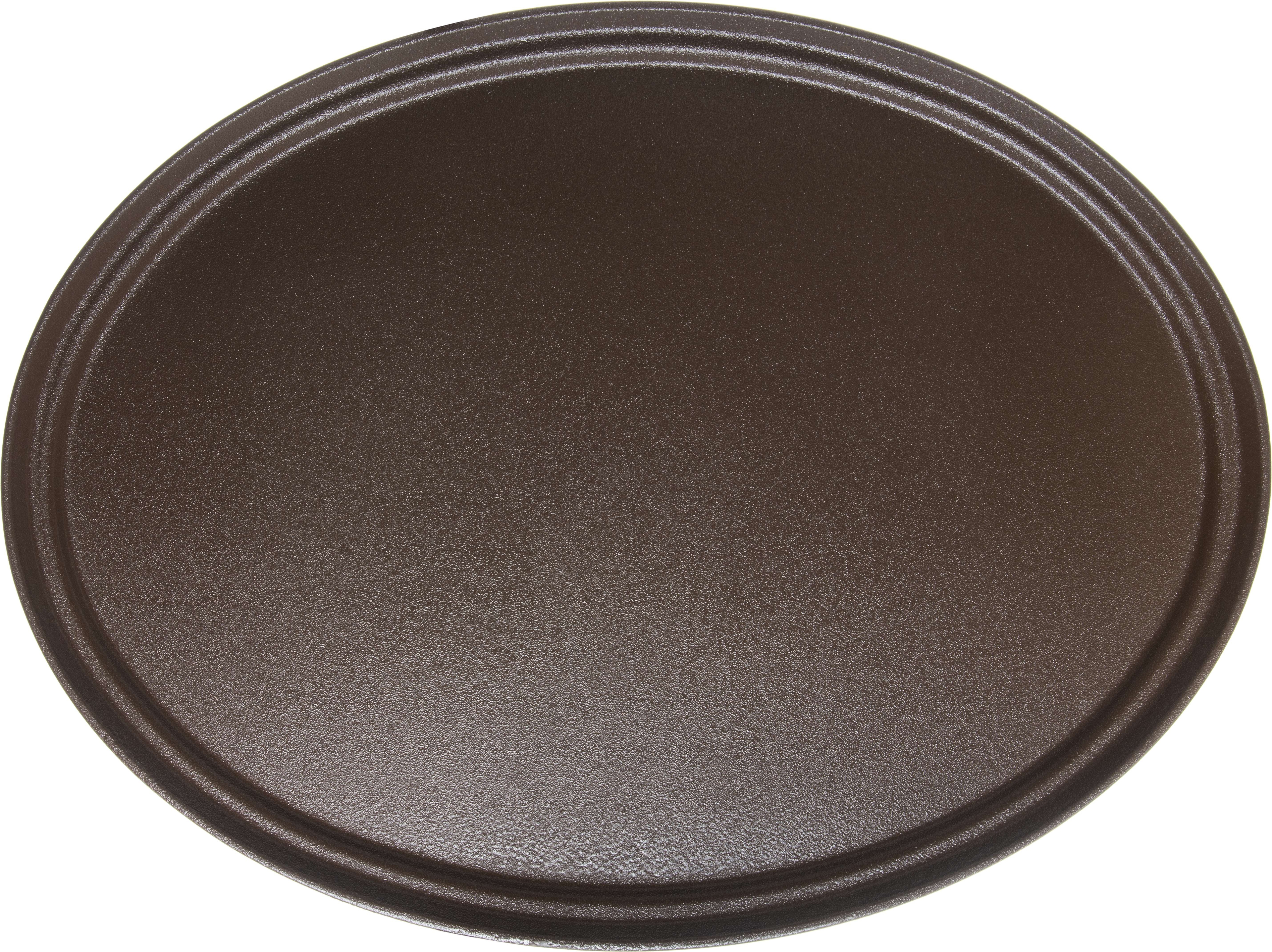 Carlisle Griptite Fiberglass Brown Oval Tray, 31 x 24 inch -- 6 per case