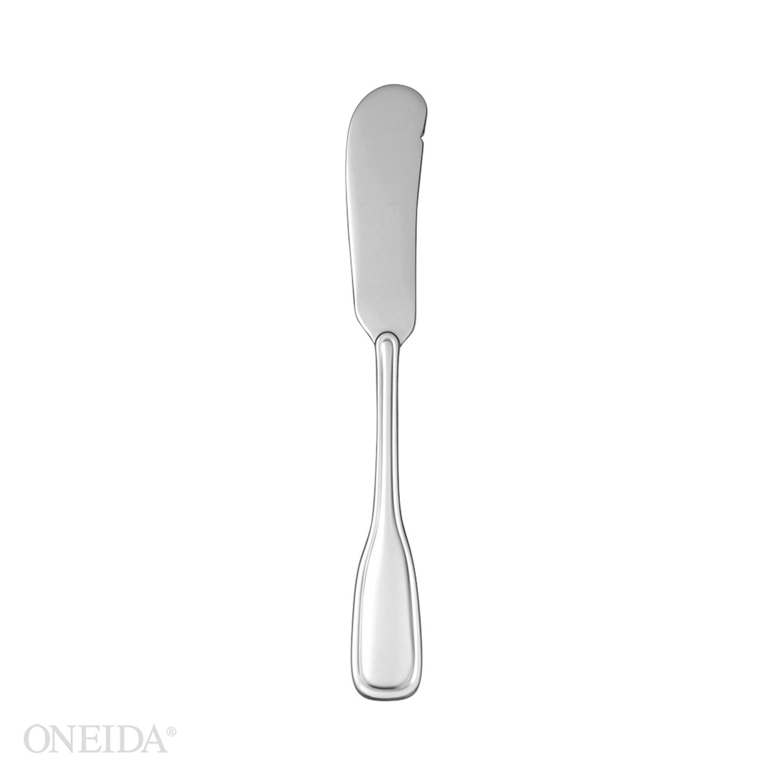Oneida Stanford 18/0 Stainless Steel Butter Spreader, 6 1/4 inch -- 36 per case.