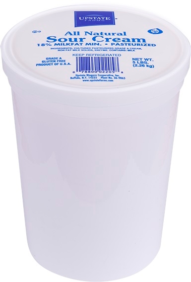 Upstate Farms Coop Regular Sour Cream, 5 Pound -- 4 Per Case