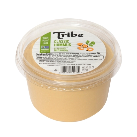 Tribe Plain Hummus, 32 Ounce -- 4 per case