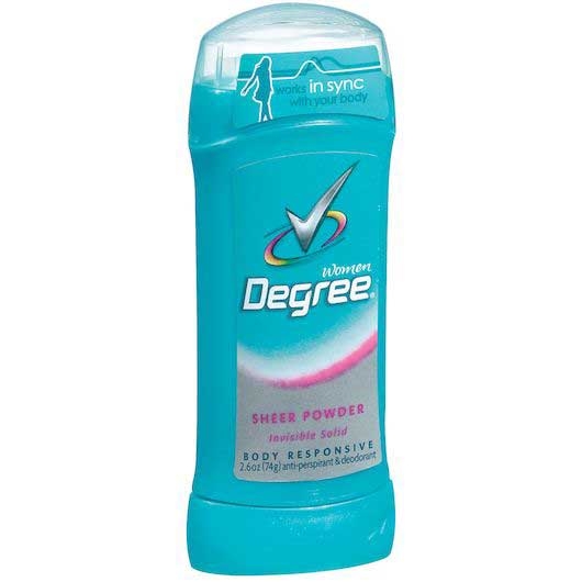 Degree Women Invisible Solid Body Responsive Sheer Powder Antiperspirant and Deodorant, 2.6 Ounce -- 12 per case