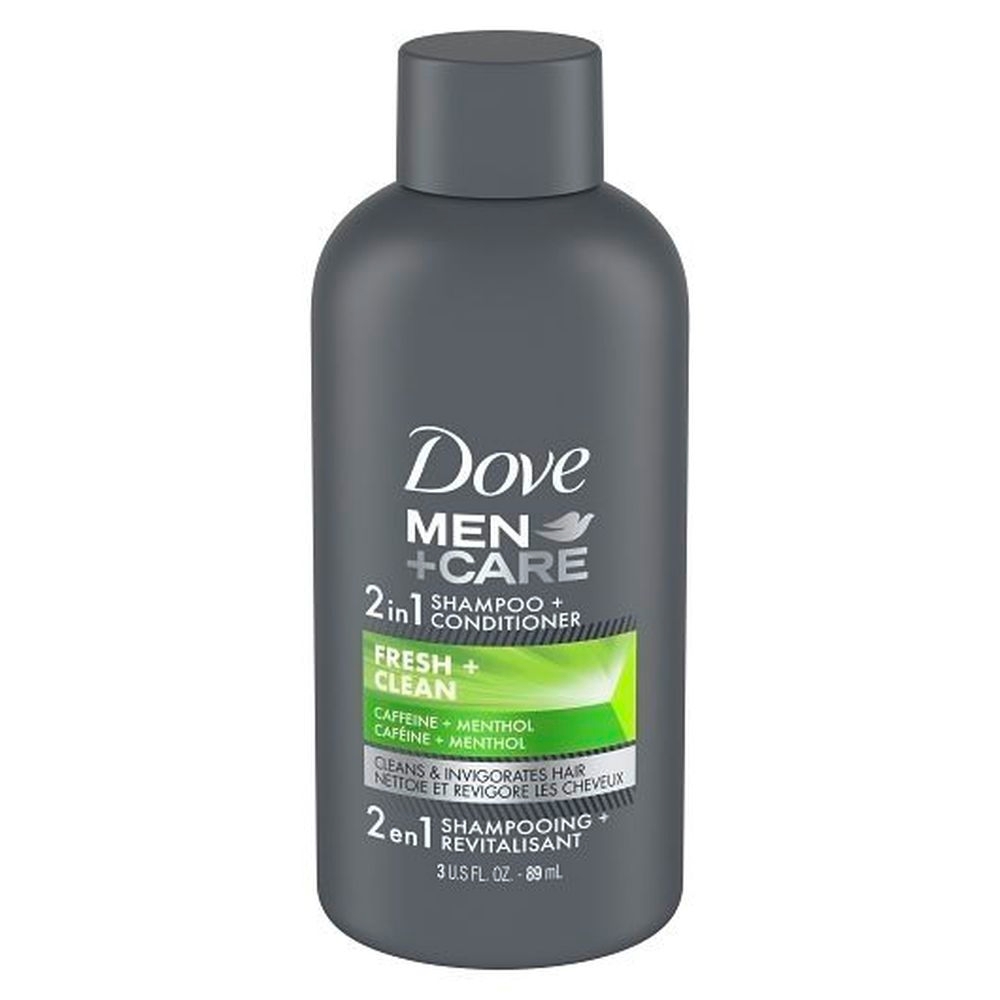 Dove Men Plus Care Fresh Clean Shampoo Plus Conditioner, 3 Ounce -- 12 per case