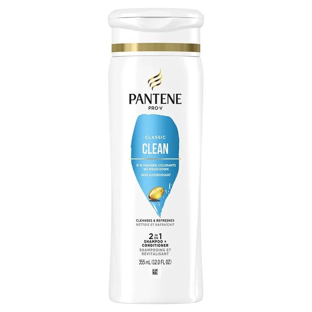 Pantene Pro V Classic Clean 2 in1 Shampoo Plus Conditioner, 12 Fluid Ounce -- 6 per case