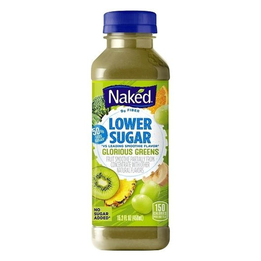 Naked Lower Sugar Glorious Greens Juice, 15.2 Fluid Ounce -- 8 per case