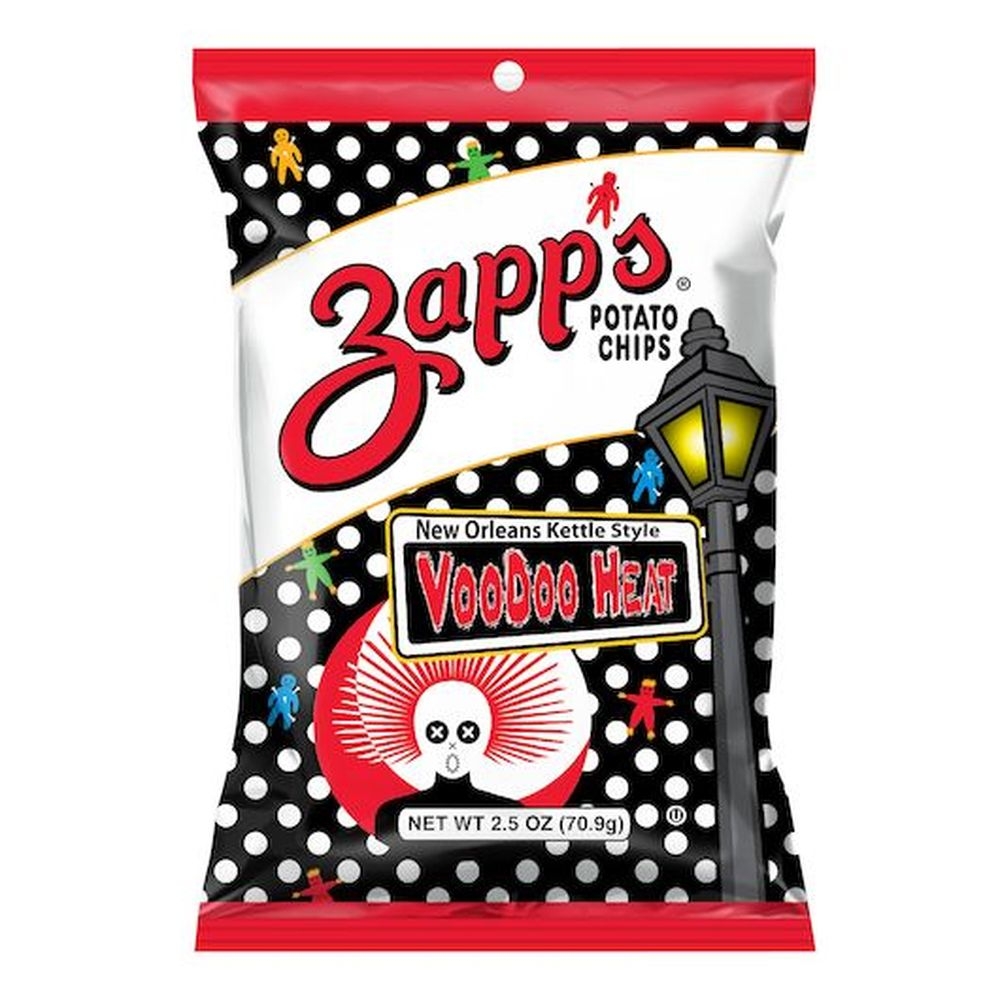 Utz Zapps Voodoo Heat New Orleans Kettle Style Potato Chips, 2.5 Ounce -- 10 per case