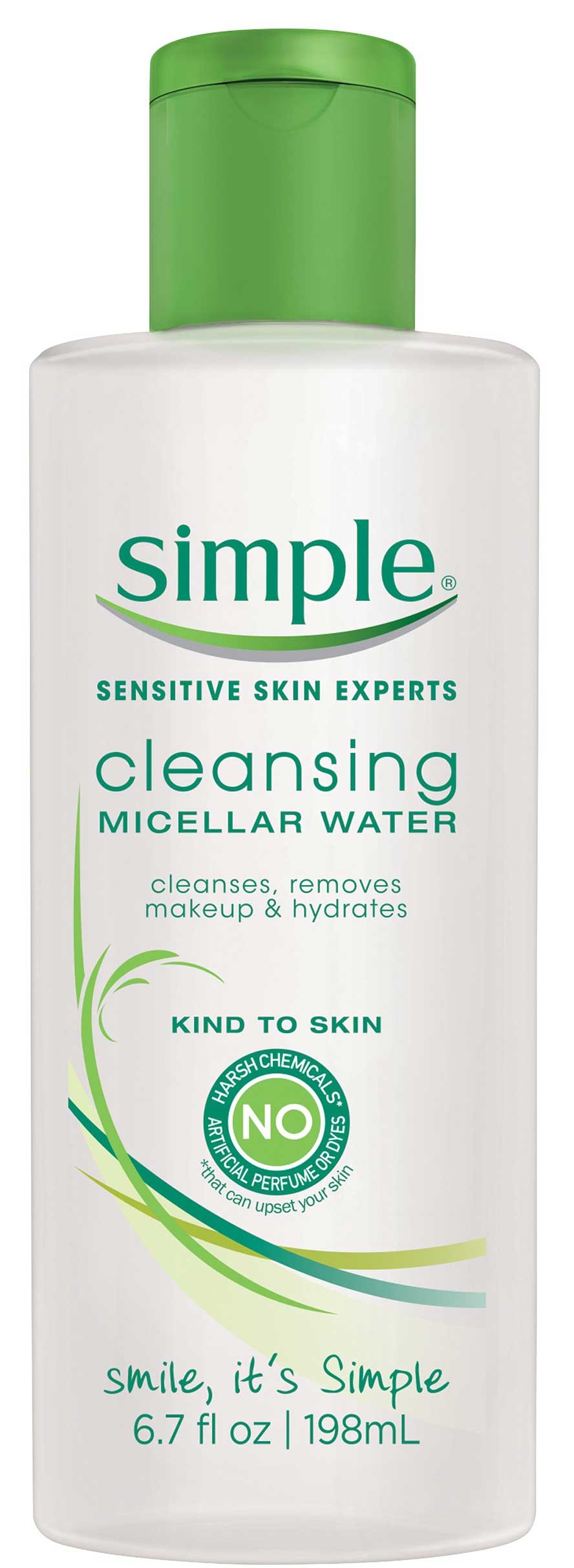 Simple Facial Wash Micellar Water, 6.7 Fluid Ounce -- 12 per case.