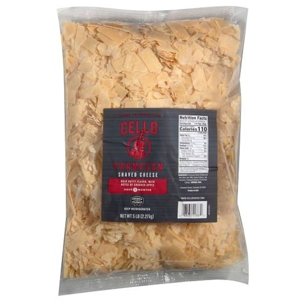 Bella Rosa Shaved Parmesan Cheese, 5 Pound - 4 per case