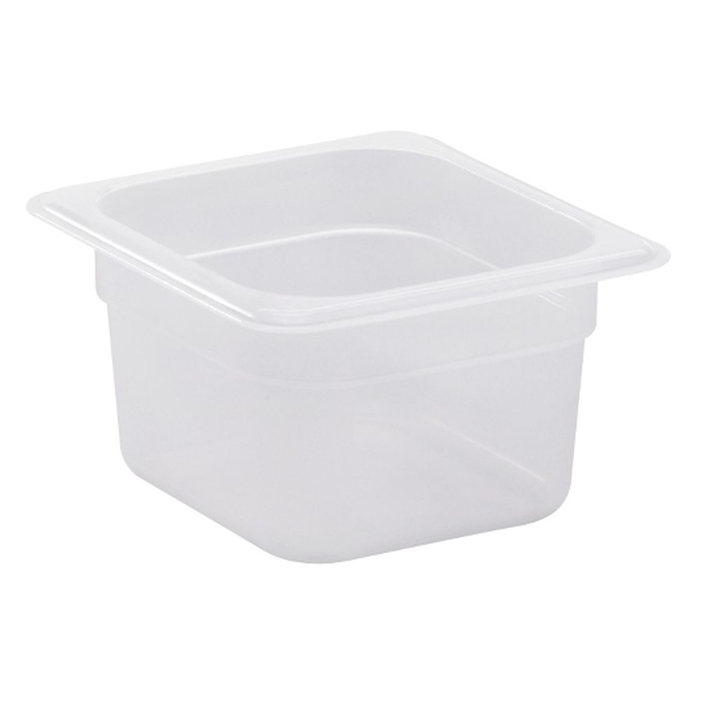 Cambro Polypropylene Translucent Sixth Size Food Storage Pan, 1.6 Quart Capacity -- 6 per case