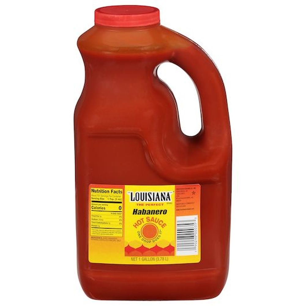 Louisiana Habanero Hot Sauce, 1 Gallon - 4 per case