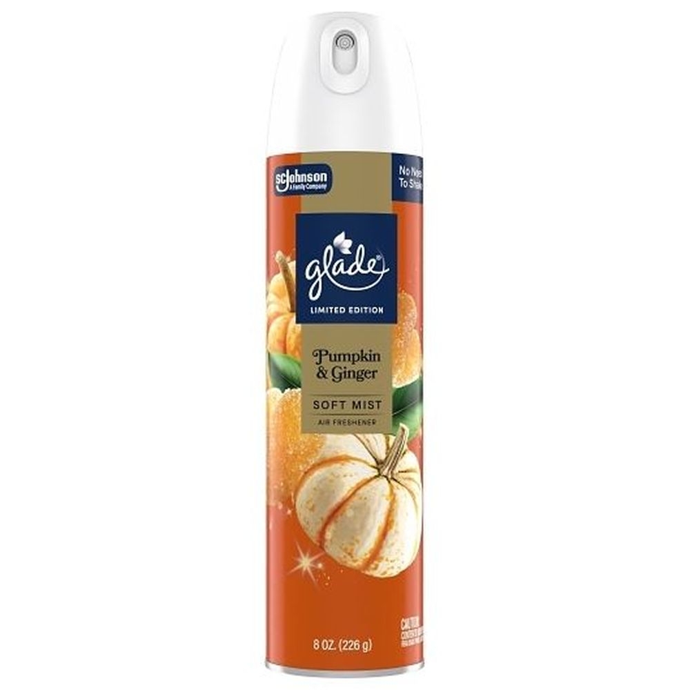 Glade Pumpkin and Ginger Air Freshener Spray, 8 Ounce -- 6 per case