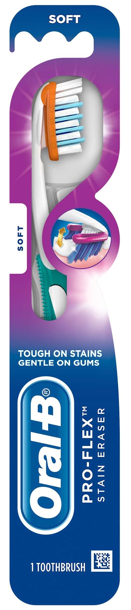 Oral B Long Handle Soft Adult Manual Toothbrush -- 72 per case