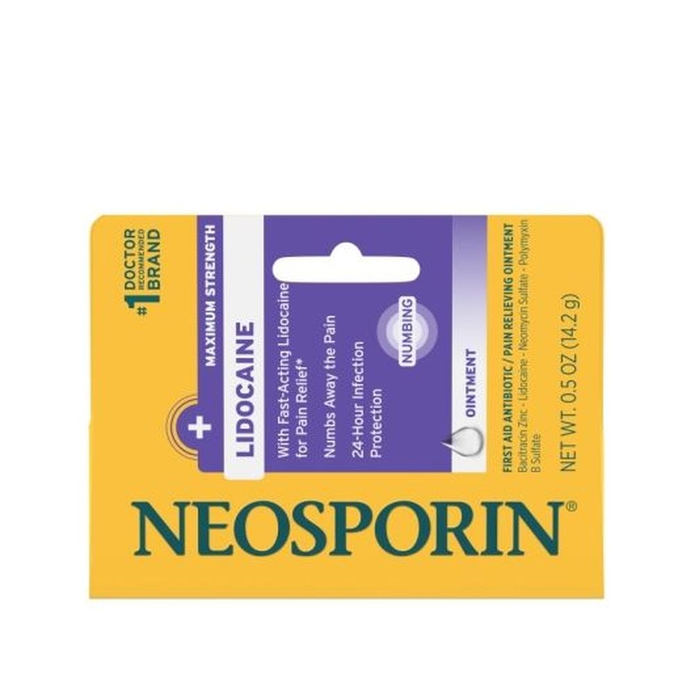 Neosporin Lidocaine Ointment, 0.5 Ounce Tube -- 72 per case