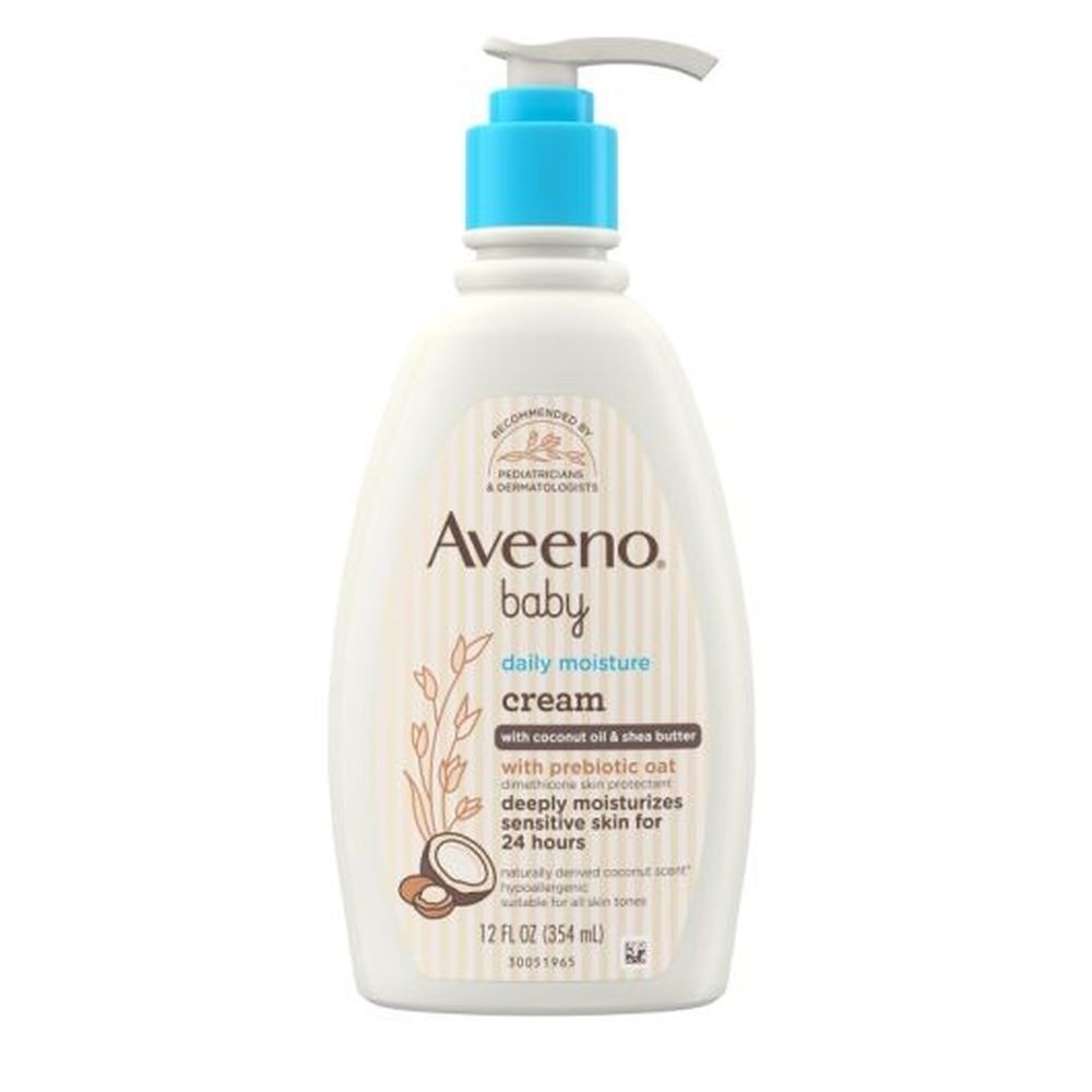 Aveeno Baby Prebiotic Oat Coconut and Shea Butter Daily Moist Cream, 12 Ounce -- 12 per case