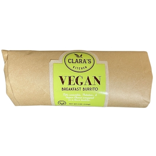 Claras Kitchen Individually Packaged Vegan Breakfast Burrito, 12 count