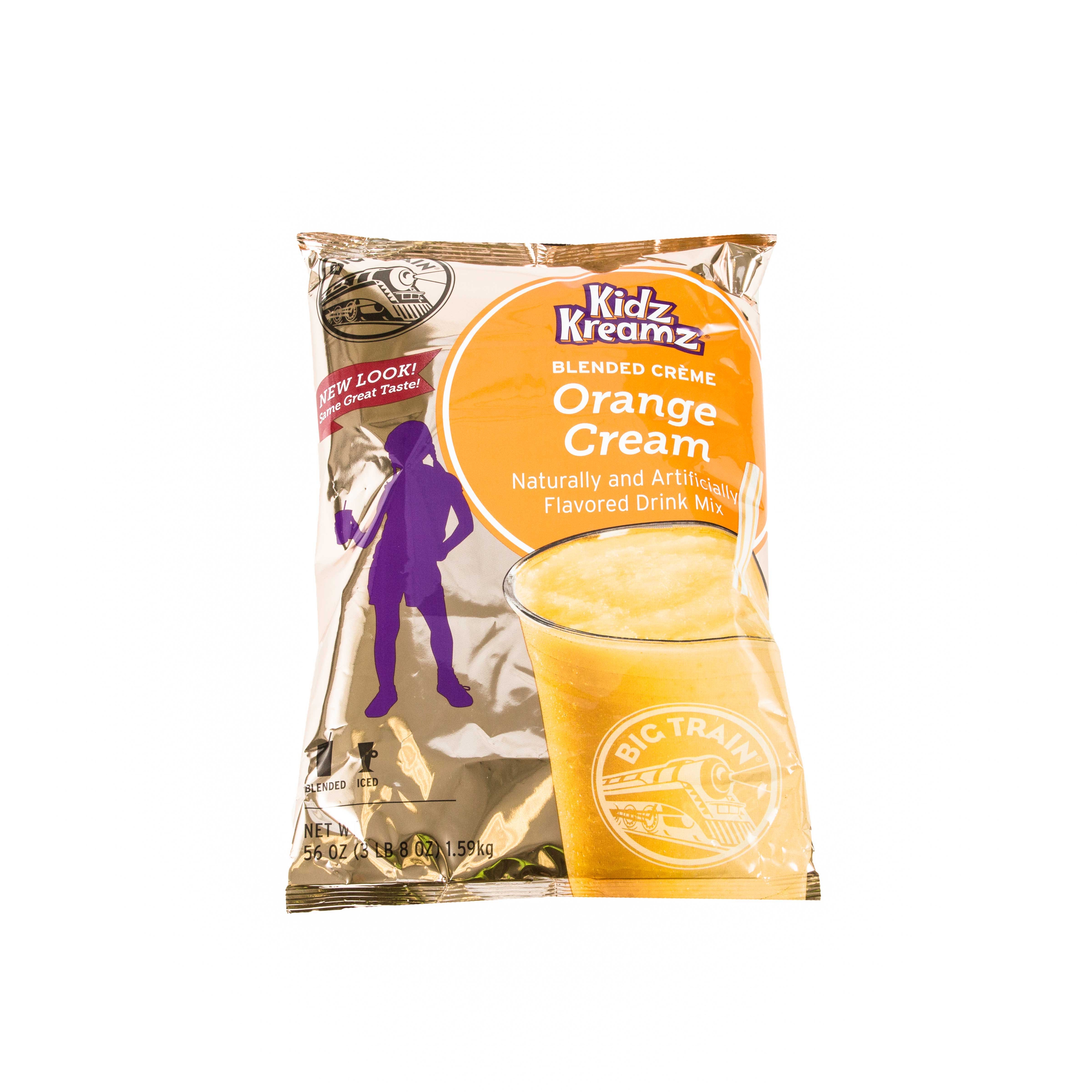 Big Train Orange Cream Kidz Kreamz Frappe Mix, 3.5 Pound -- 4 per case.