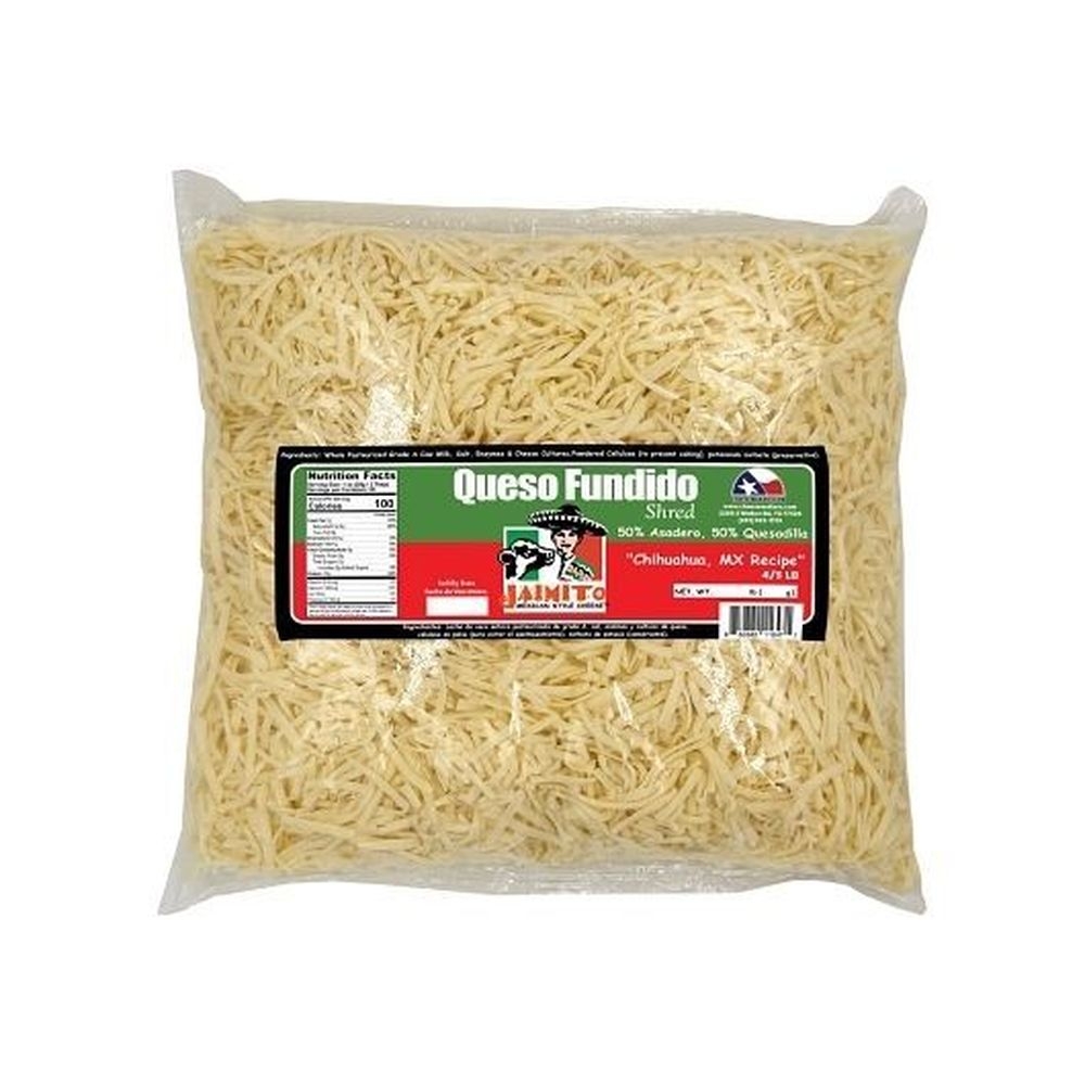 Jaimito Mexican Style Shredded Queso Fundido, 5 Pound -- 4 per case