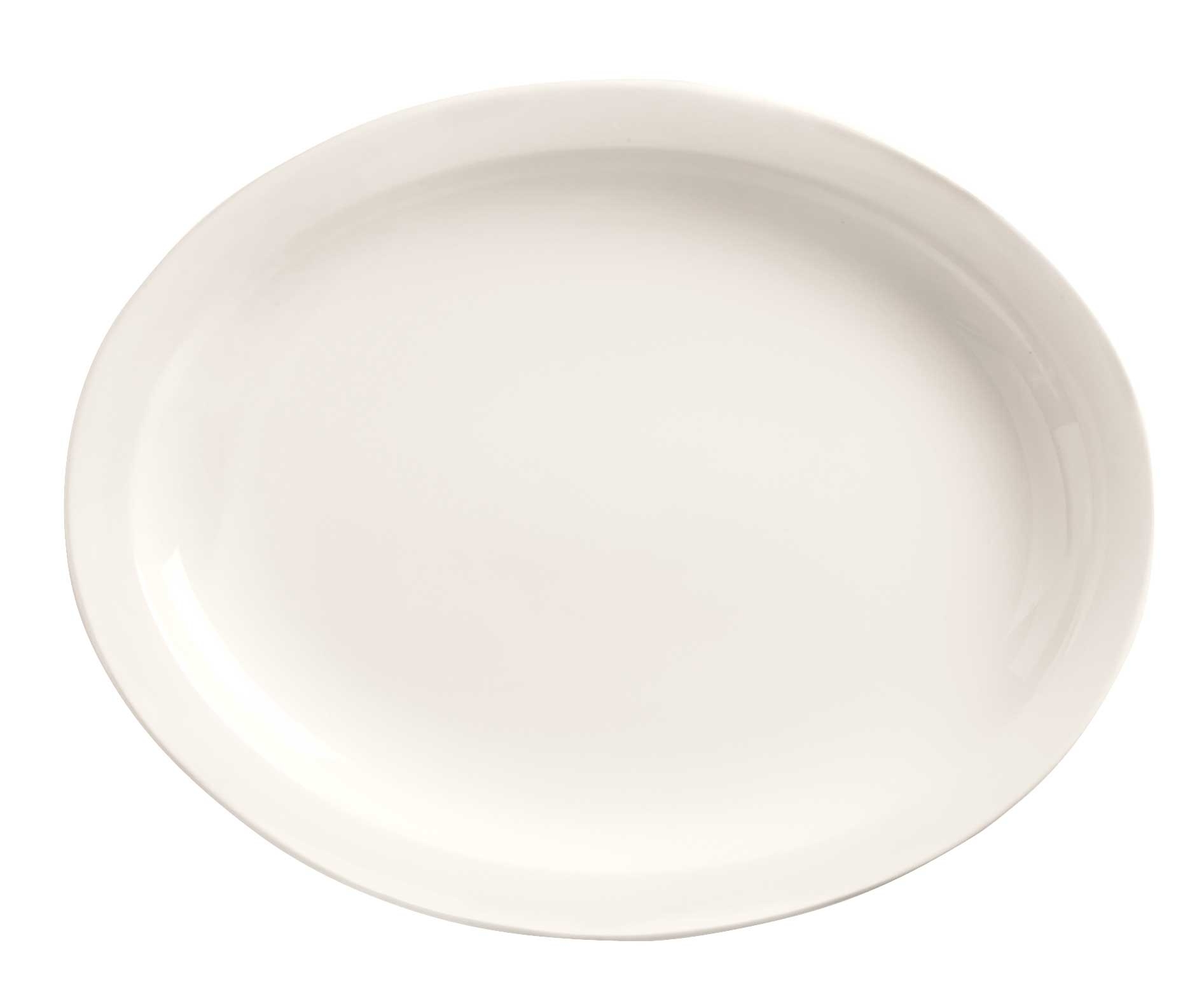 World Tableware Narrow Rim Porcelana Oval Platter, 11.5 inch -- 12 per case