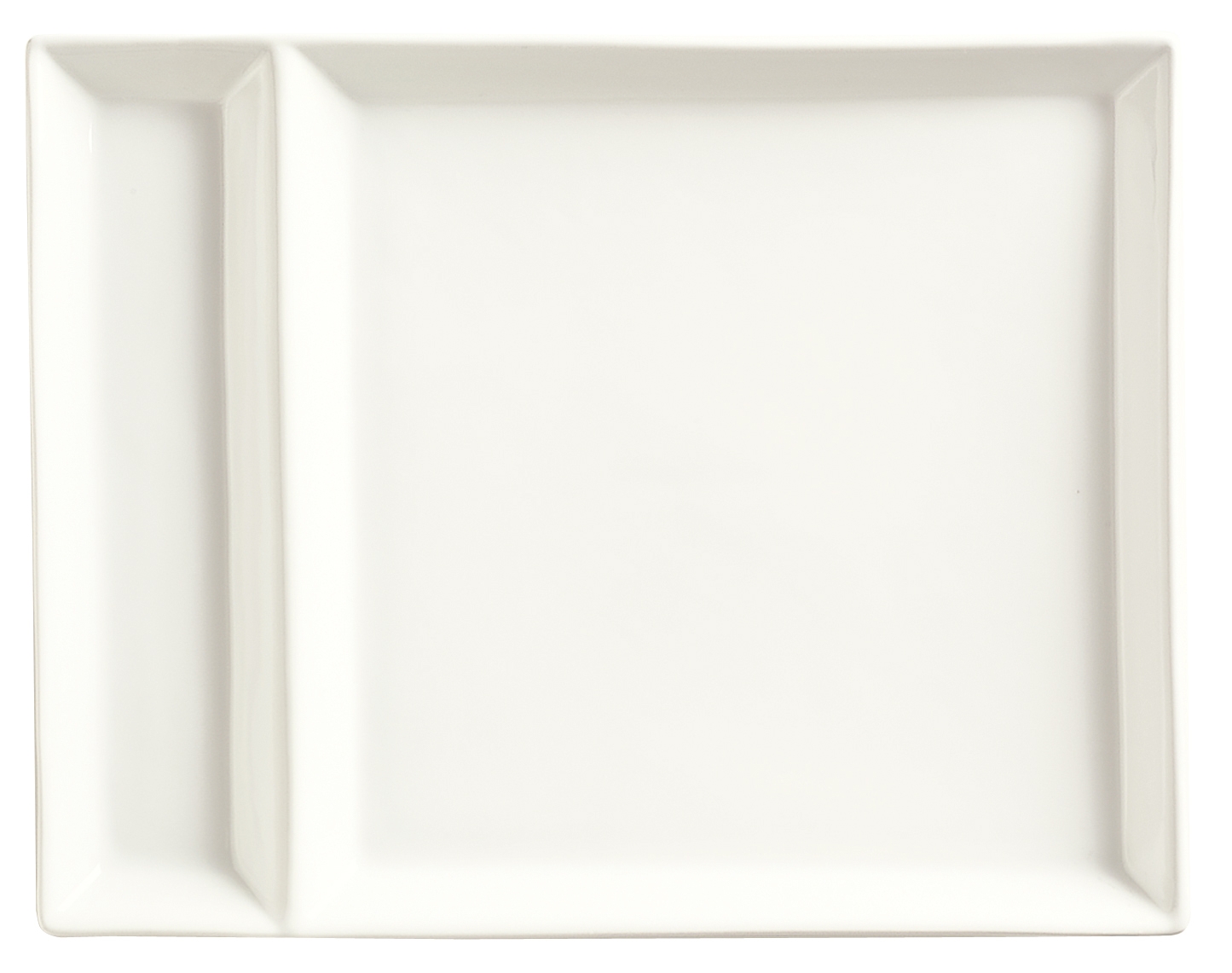 World Tableware Slate Collection Porcelain Ultra Bright White Rectangular Cocktail Plate, 9 x 7 inch -- 24 per case