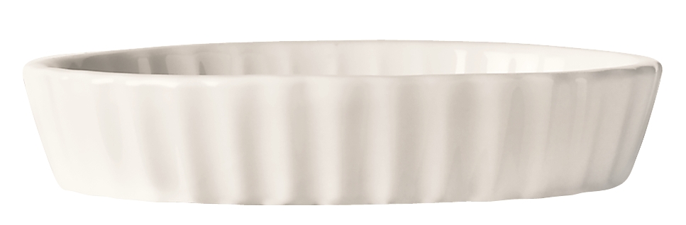 World Tableware Inc Bedrock Ovenware Bright White Creme Brulee, 6 Ounce Oval -- 24 per case.