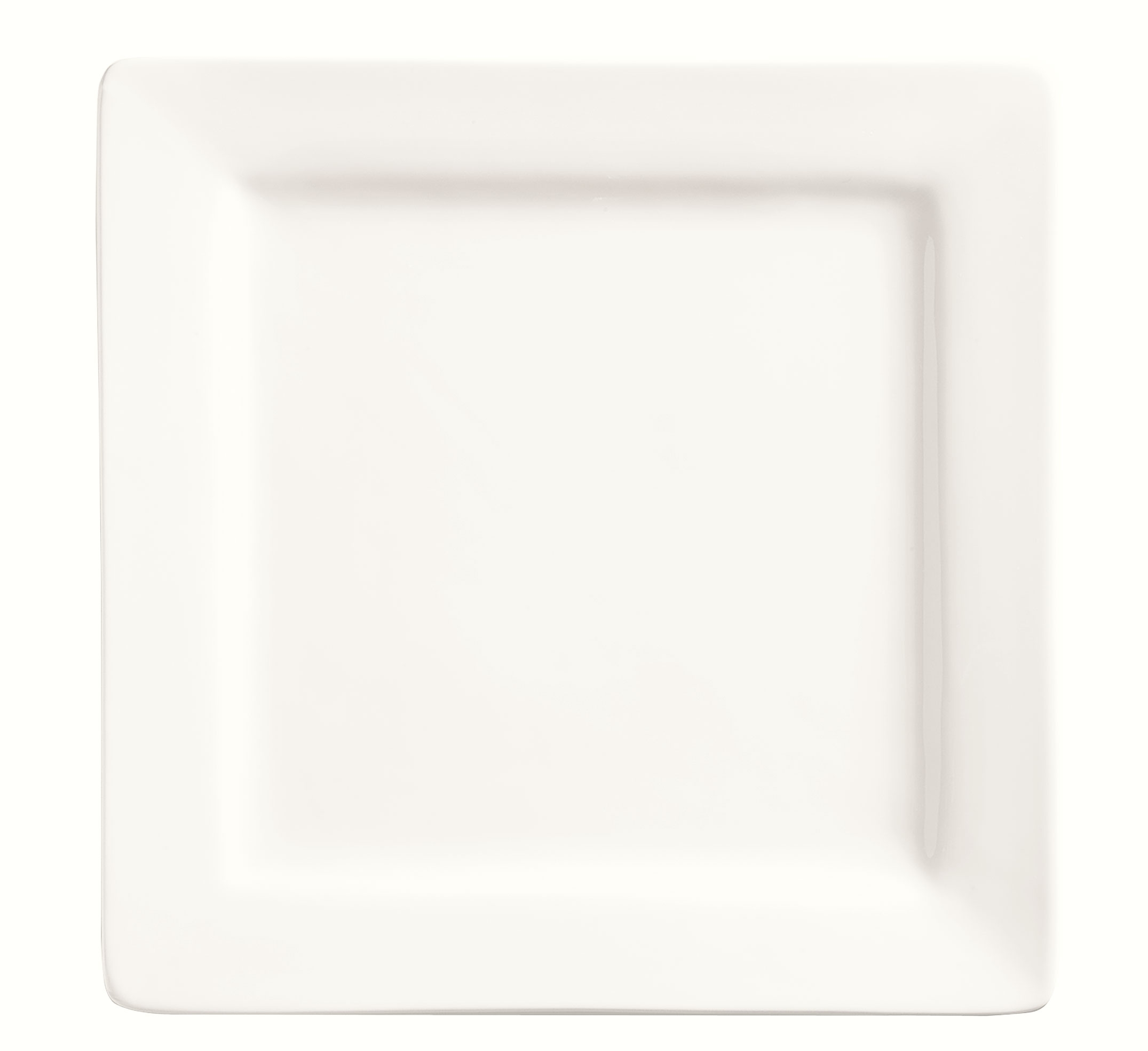 World Tableware Slate Collection Porcelain Ultra Bright White Square Plate, 12 inch -- 6 per case.