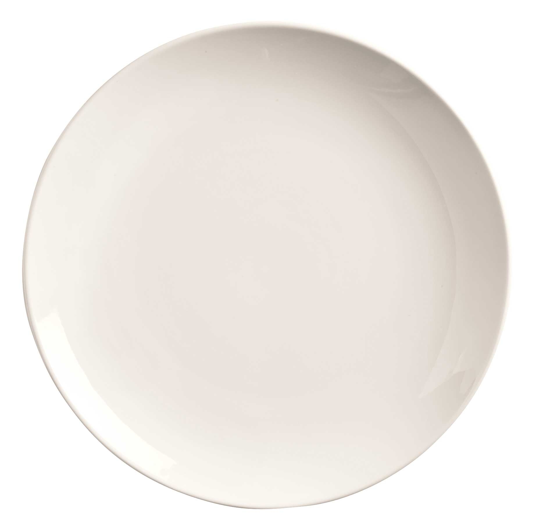 World Tableware Porcelana Bright White Round Plate, 12.25 inch -- 12 per case.