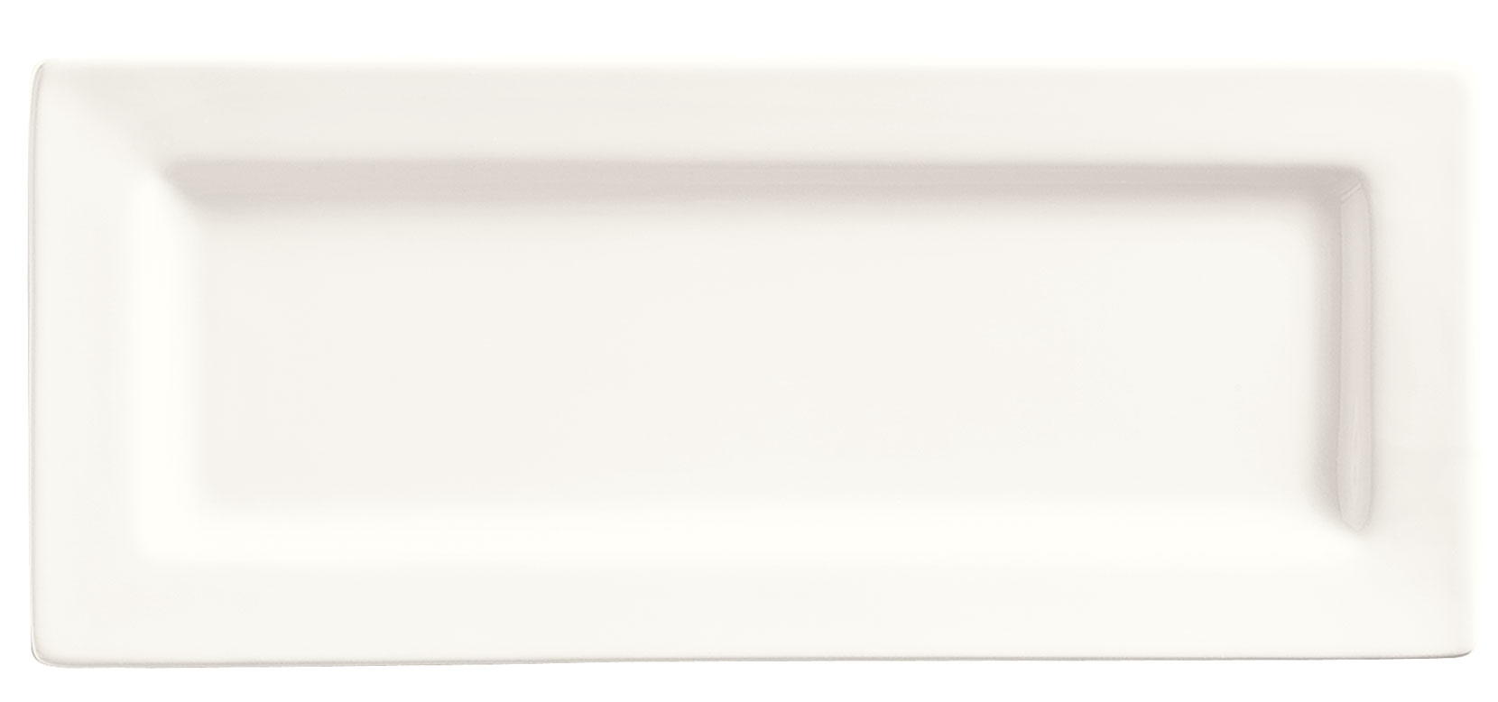 World Tableware Slate Collection Porcelain Ultra Bright White Rectangular Plate, 10 3/4 x 4 3/8 inch -- 12 per case.