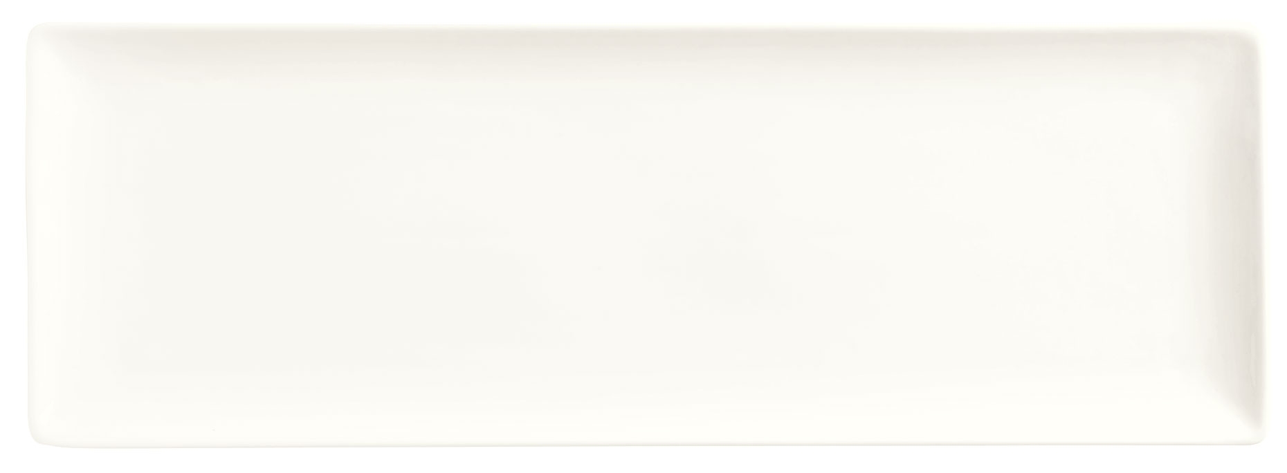 World Tableware Inc Slate Coupe Rectangle Ultra Bright White Tray, 12 x 6 inch -- 12 per case.