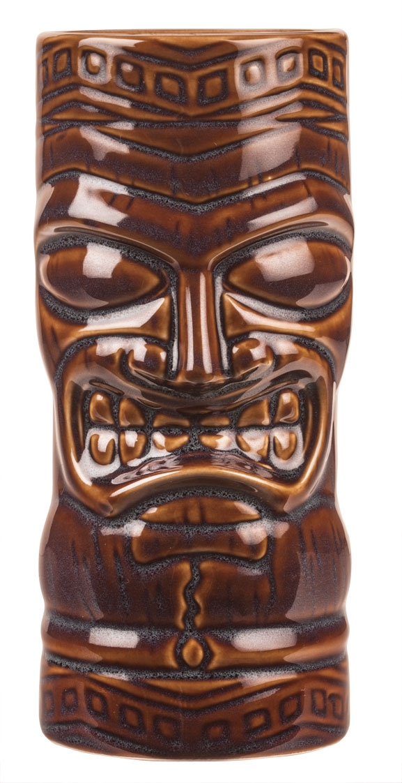 World Tableware Inc Tiki Tumbler - Brown, 20 Ounce -- 12 per case.