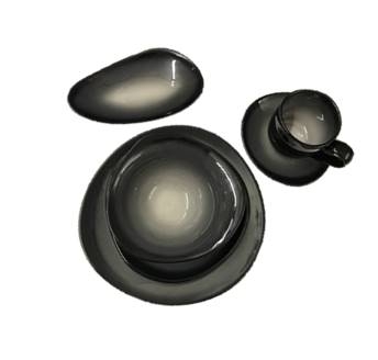 World Tableware Pebblebrook Organic Obsidian Mug, 3.5 inch -- 12 per case.