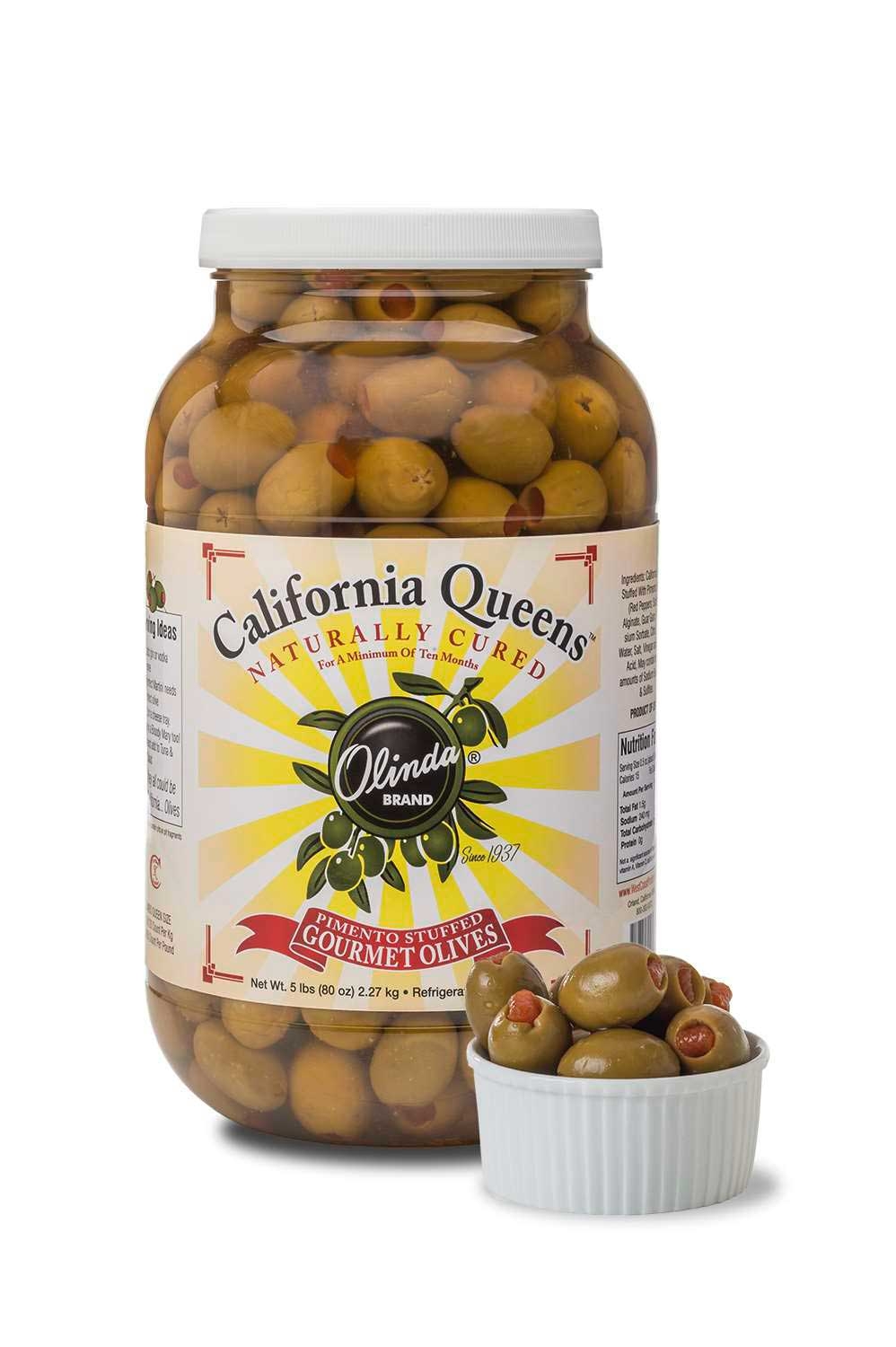 Olinda Copia Pimento Stuffed Queen Olives, 1 Gallon -- 4 Per Case