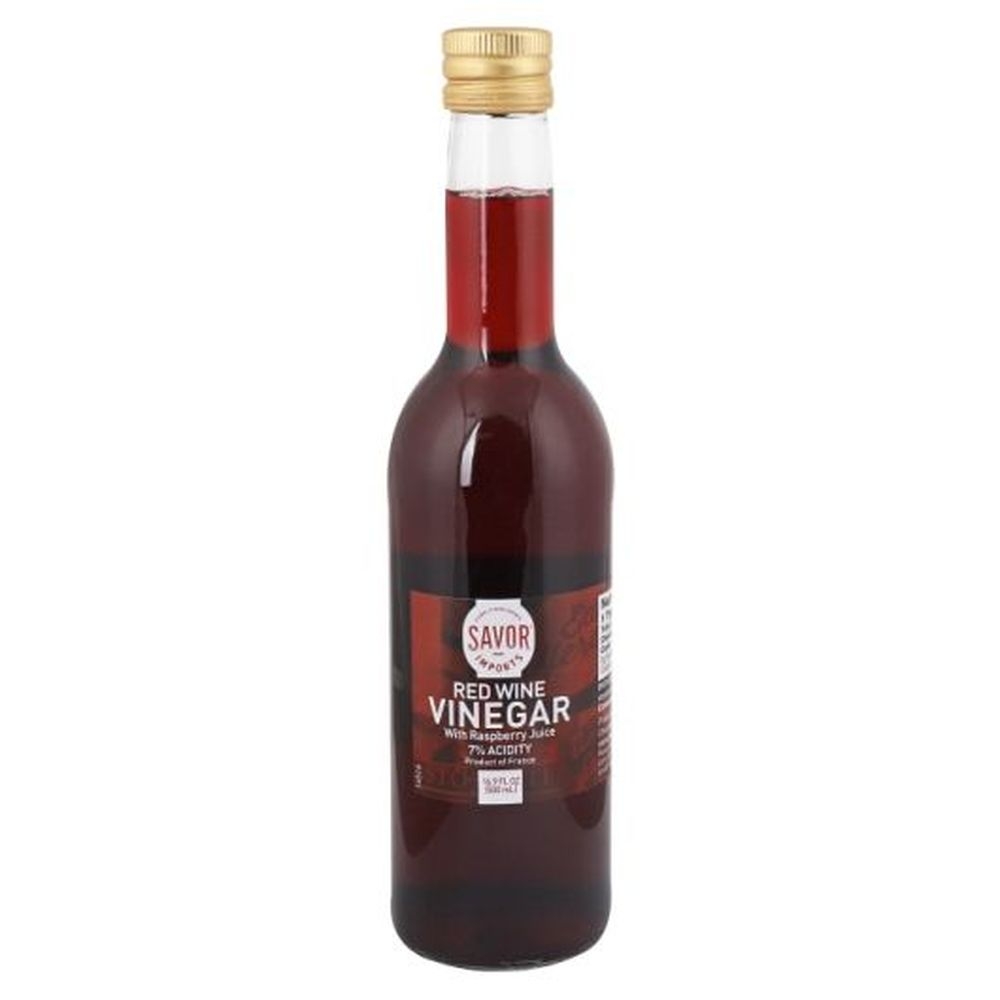 Savor Imports Raspberry Red Wine Vinegar, 16.9 Ounce - 6 per case