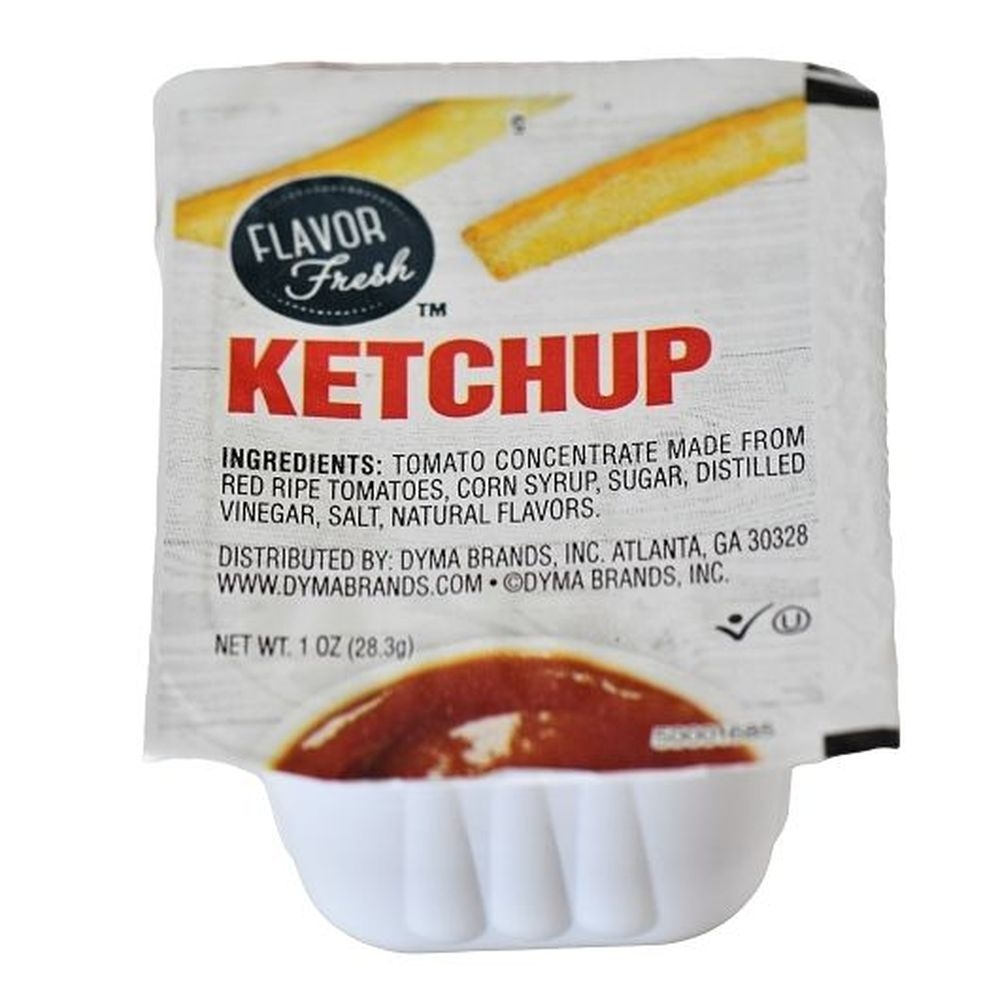 Flavor Fresh Low Sodium Ketchup Cup, 1 Ounce -- 100 per case.