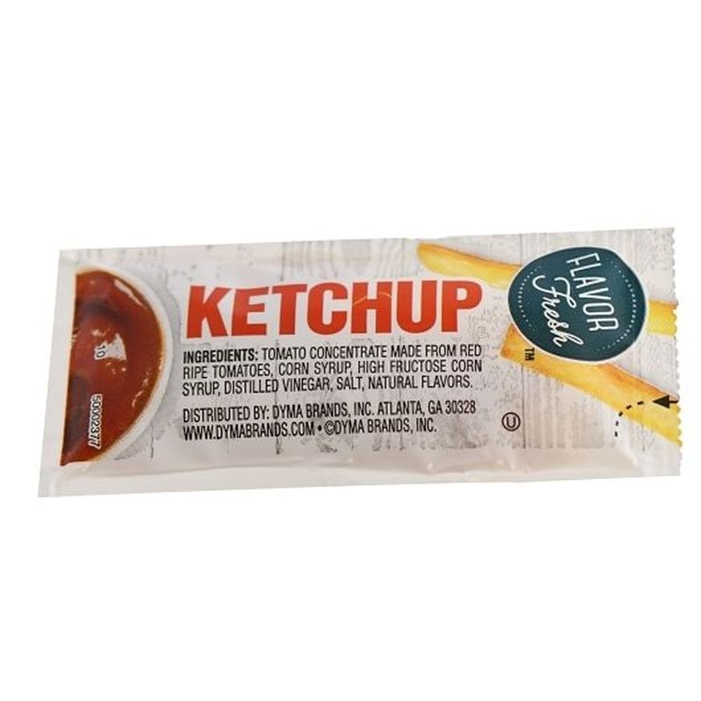 Flavor Fresh Ketchup Pouch, 7 Gram -- 500 per case.