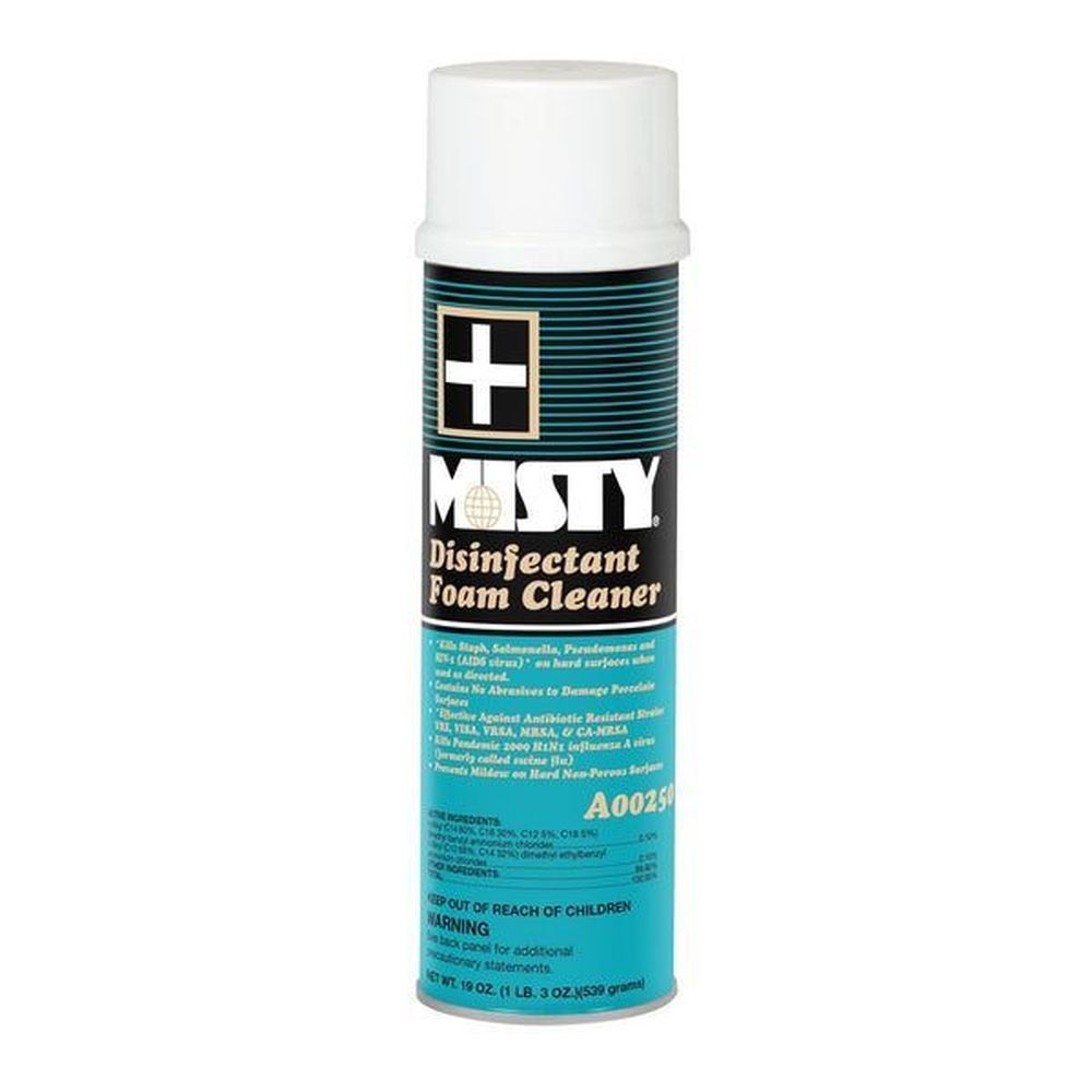 Zep Misty Disinfectant Foam Cleaner, 19 Ounce Aerosol -- 12 per case.